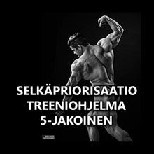  Selkäpriorisaatio treeniohjelma 5-jakoinen